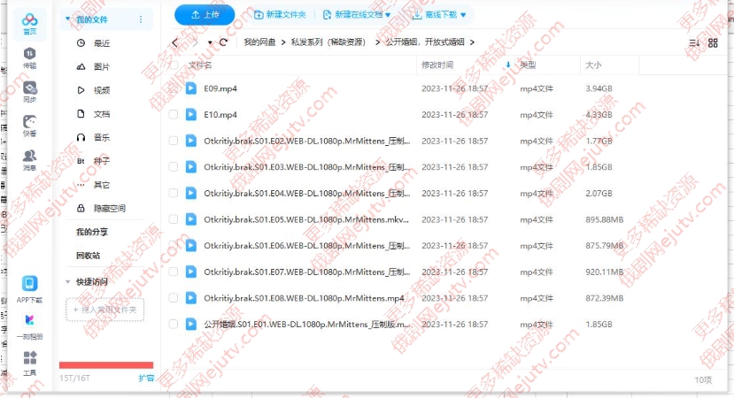 俄剧《开放式婚姻》超清中字无删减百度网盘