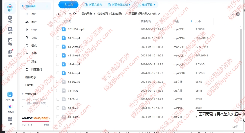 墨西哥剧《再次坠入》超清中字未删减6集全百度网盘