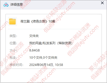 荷兰剧《夜色女郎》超清中字未删减10集全百度网盘