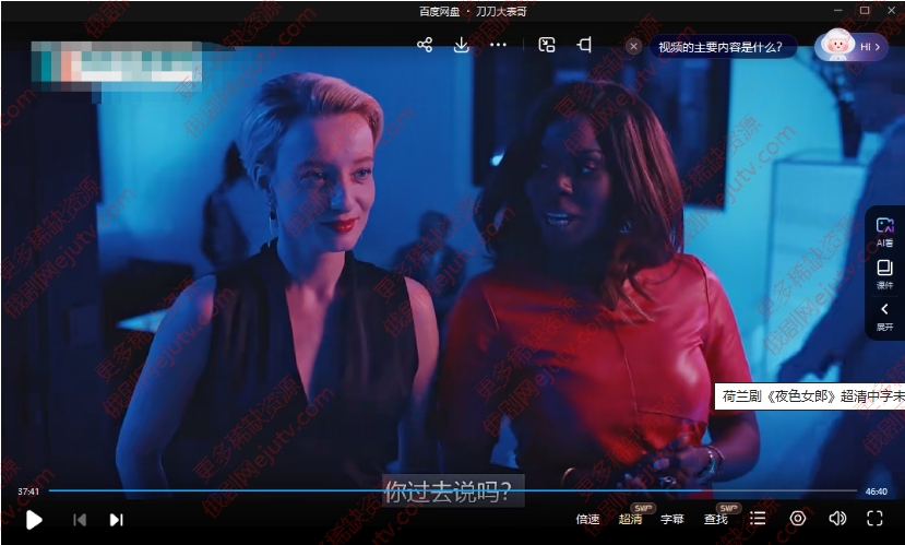 荷兰剧《夜色女郎》超清中字未删减10集全百度网盘