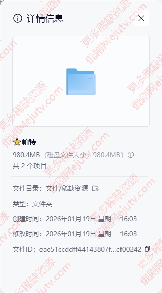 墨西哥电影《帕特里夏，激情的秘密》超清中字夸克网盘