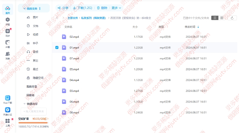 西班牙剧《爱恨焚身》超清中字无删减百度网盘