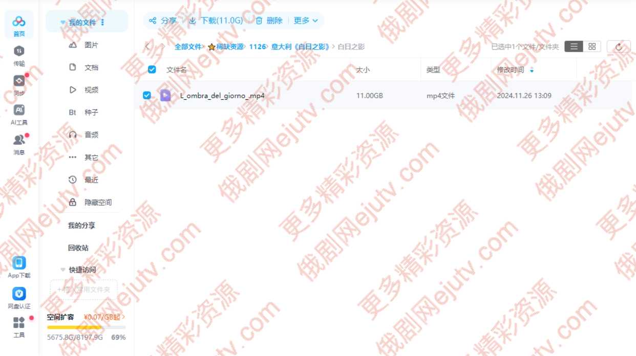 意大利电影《白日之影》超清中字百度网盘