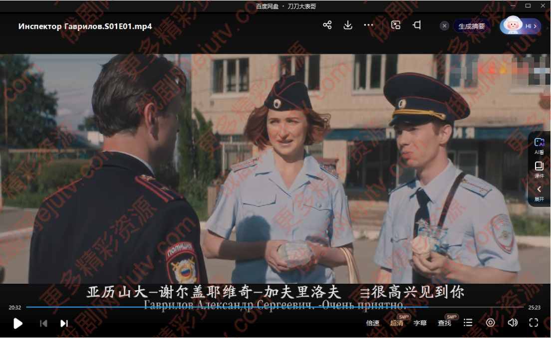 俄剧《加夫里洛夫探长》超清中字未删减百度网盘